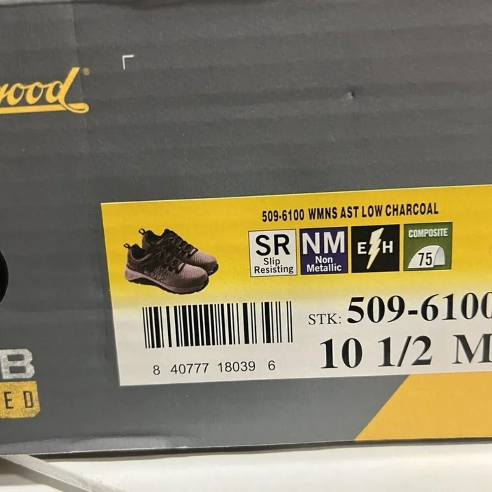 Thorogood Womens Ast Low Sneaker Charcoal Size 10.5 M